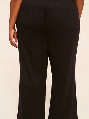 Lane Bryant Black Straight-Leg Plus-Size Pants